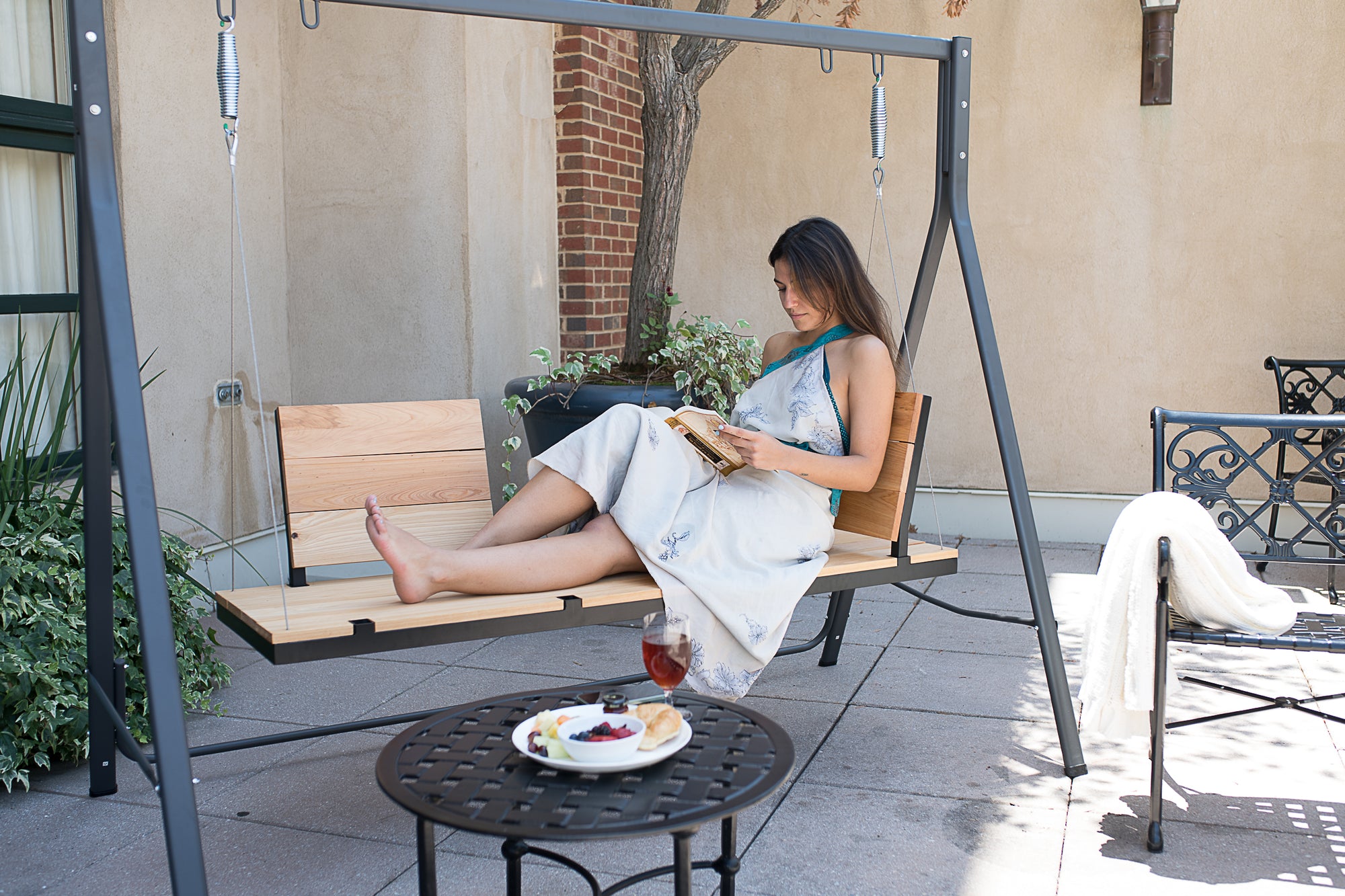 Enhance Your Yard with a Wooden Porch Swing