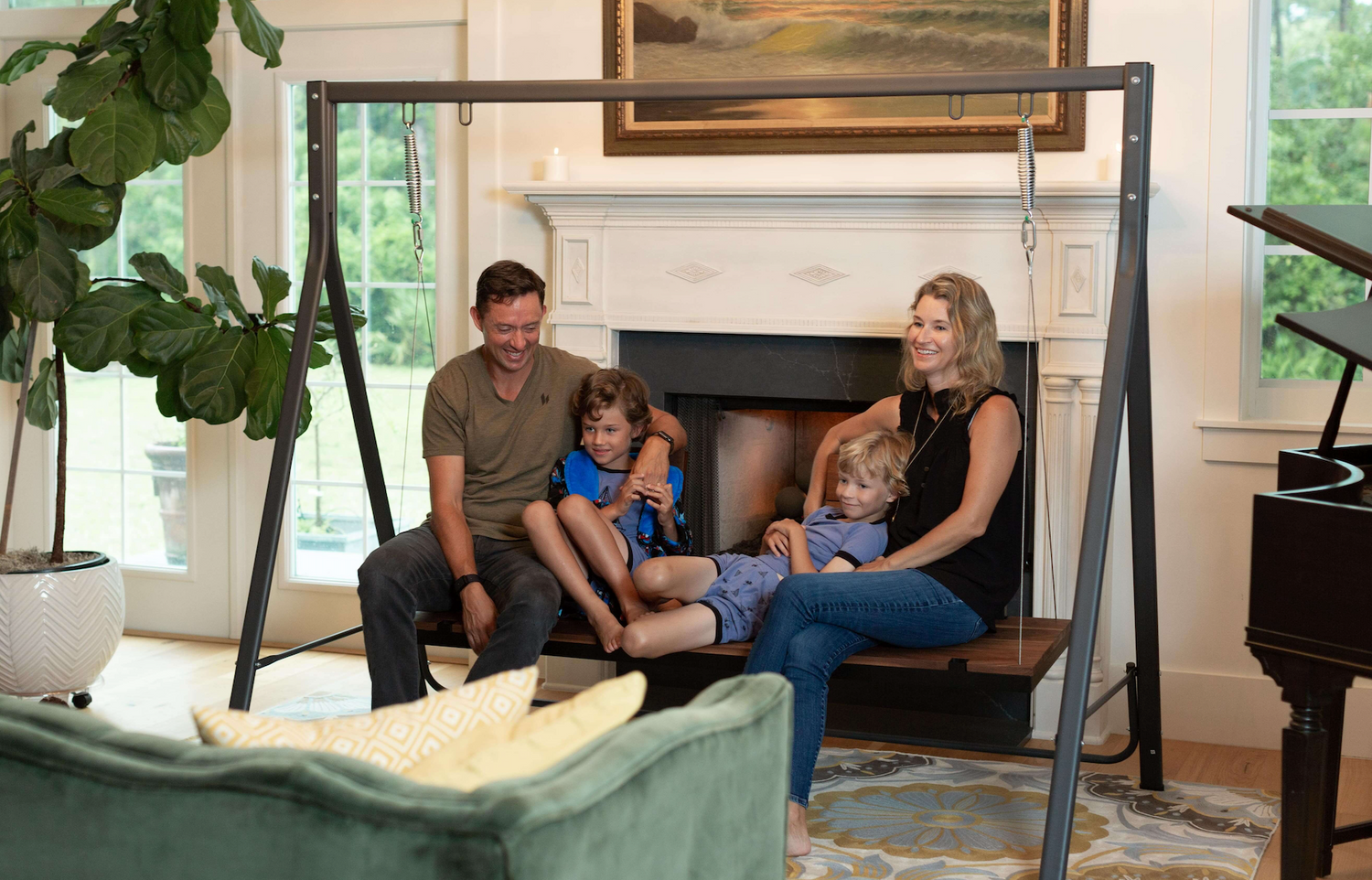 How An Indoor Swing Makes A House A Home Organic Swings